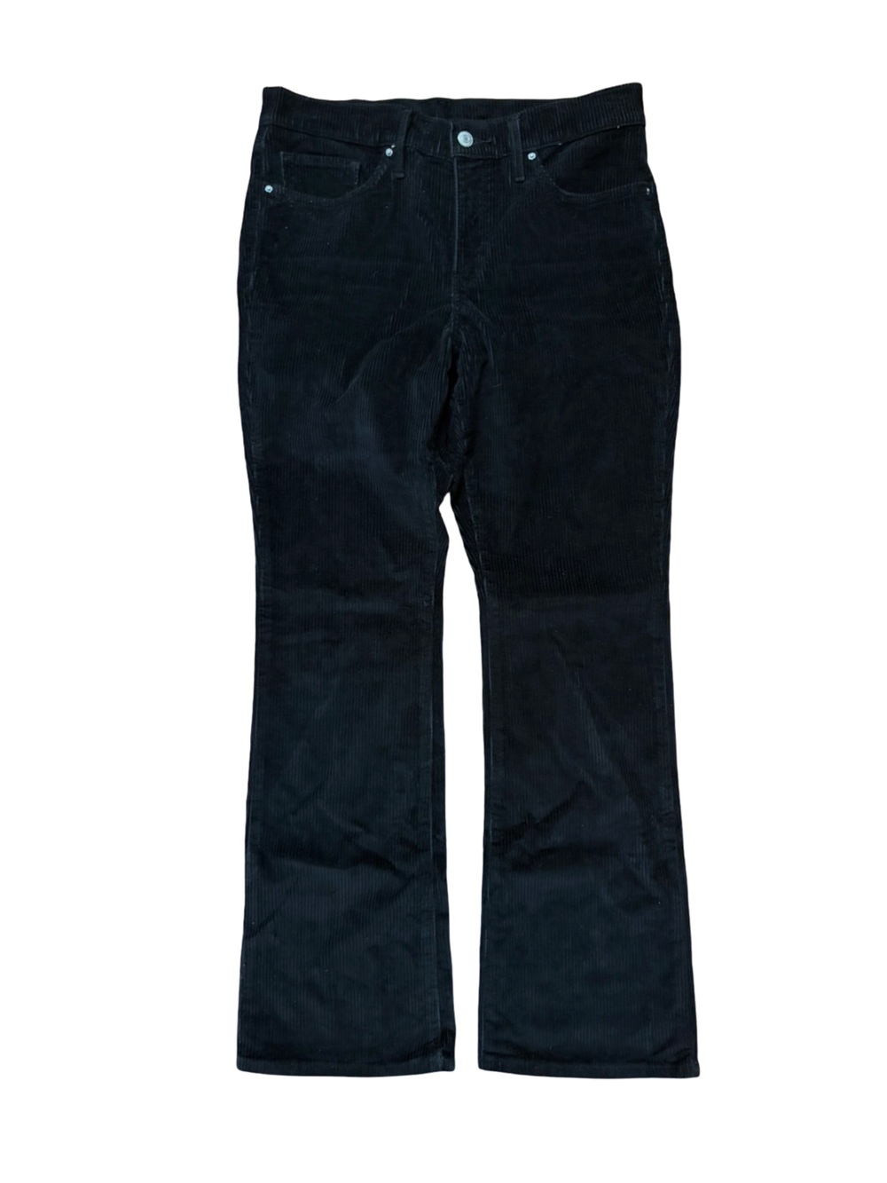 Levi Strauss Signature Black Corduroy Bootcut Jeans Women’s Approx 33” Waist